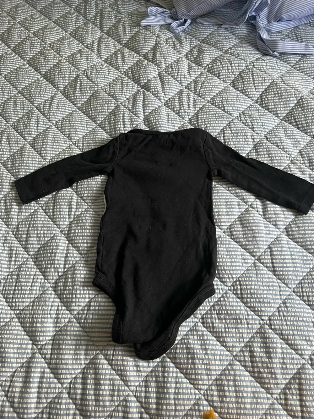 My First Halloween Black Long-Sleeve Baby One-Piece